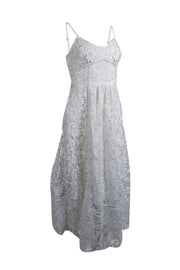 Current Boutique-Ted Baker - Ivory Eyelet Lace Midi Dress Sz 4