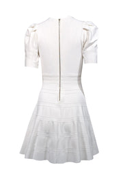 Current Boutique-Ted Baker - Ivory Knit Short Sleeve Dress Sz 4