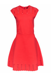 Current Boutique-Ted Baker - Neon Coral Knit Dress Sz 10