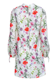 Current Boutique-Ted Baker - White w/ Multi Color Floral Long Sleeve Dress Sz 6