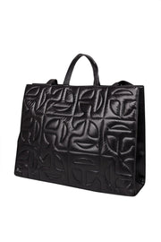 Current Boutique-Telfar - Black Moose Knuckles Quilted Large Shopper