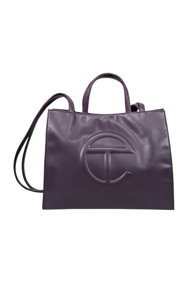 Current Boutique-Telfar - Dark Plum Medium Shopper Tote Bag