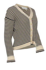 Current Boutique-The Great - Brown & Cream Striped Cardigan Sz 2