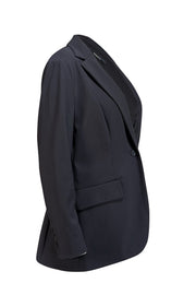 Current Boutique-Theory - Black Single Button "Riding" Blazer Sz 12