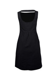 Current Boutique-Theory - Black Sleeveless Boat Neck Dress Sz 10