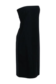 Current Boutique-Theory - Black Strapless Midi Dress Sz 8