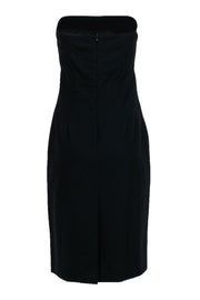 Current Boutique-Theory - Black Strapless Midi Dress Sz 8