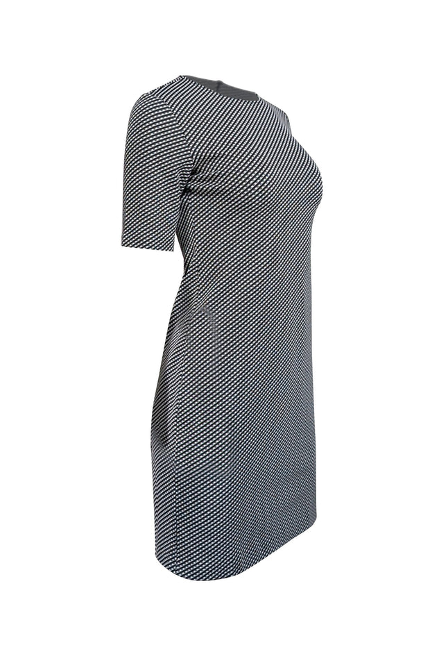 Current Boutique-Theory - Black & White Grid Print Knit Dress Sz 4