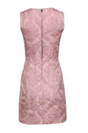 Current Boutique-Theory - Blush Pink Floral Brocade Sleeveless Dress Sz S