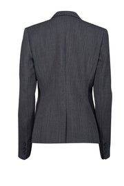 Current Boutique-Theory - Dark Grey & Black Wool Blend Blazer Sz 6