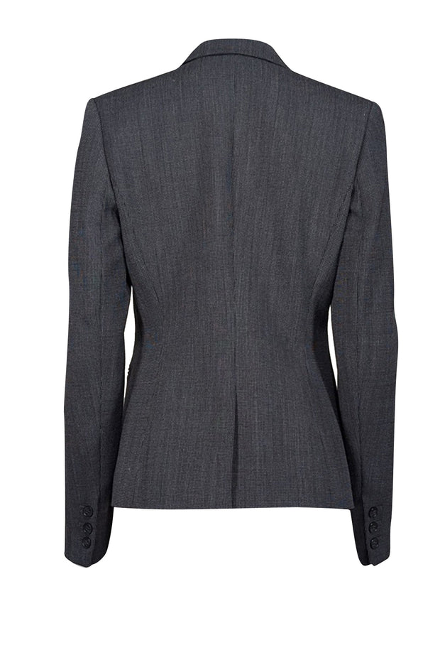 Current Boutique-Theory - Dark Grey & Black Wool Blend Blazer Sz 6