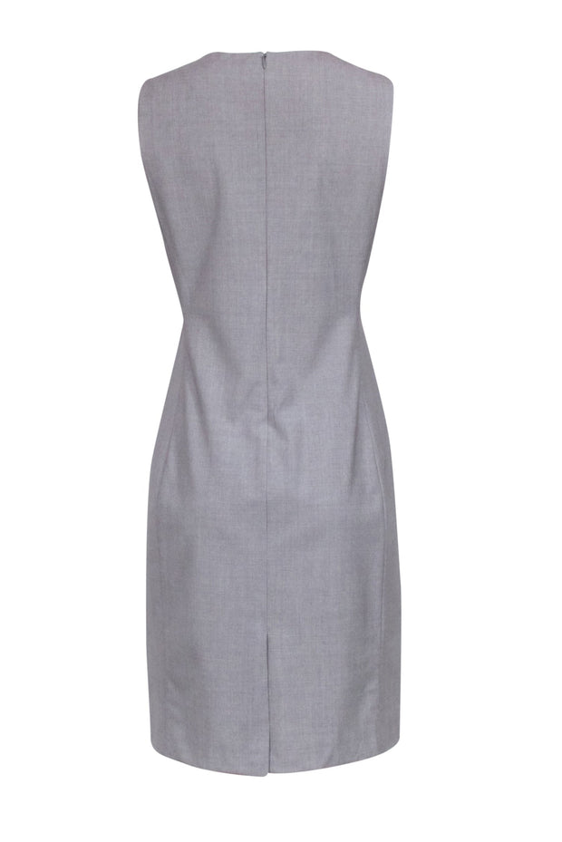 Current Boutique-Theory - Grey Sleeveless Knee-length Sheath Dress Sz 8