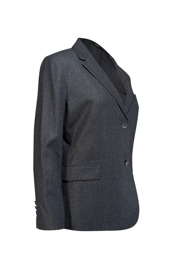 Current Boutique-Theory - Grey Two Button Wool Blazer Sz 12