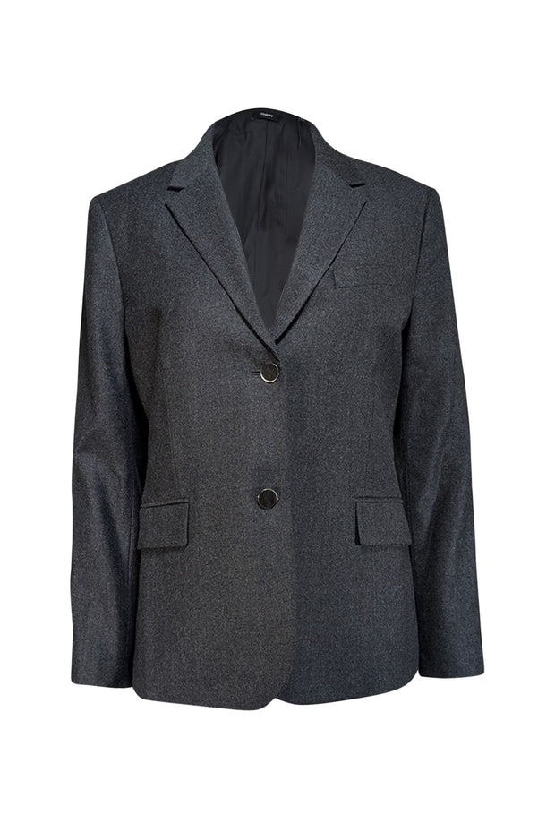 Current Boutique-Theory - Grey Two Button Wool Blazer Sz 12