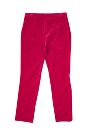 Current Boutique-Theory - Hot Pink Velvet Side Slit Pants Sz 4