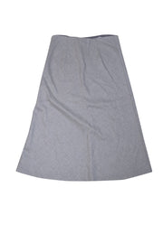 Current Boutique-Theory - Light Grey Wool Blend A-Line Skirt Sz 8