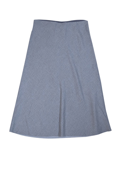 Current Boutique-Theory - Light Grey Wool Blend A-Line Skirt Sz 8