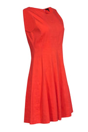 Current Boutique-Theory - Orange Sleeveless A-Line Dress Sz 8