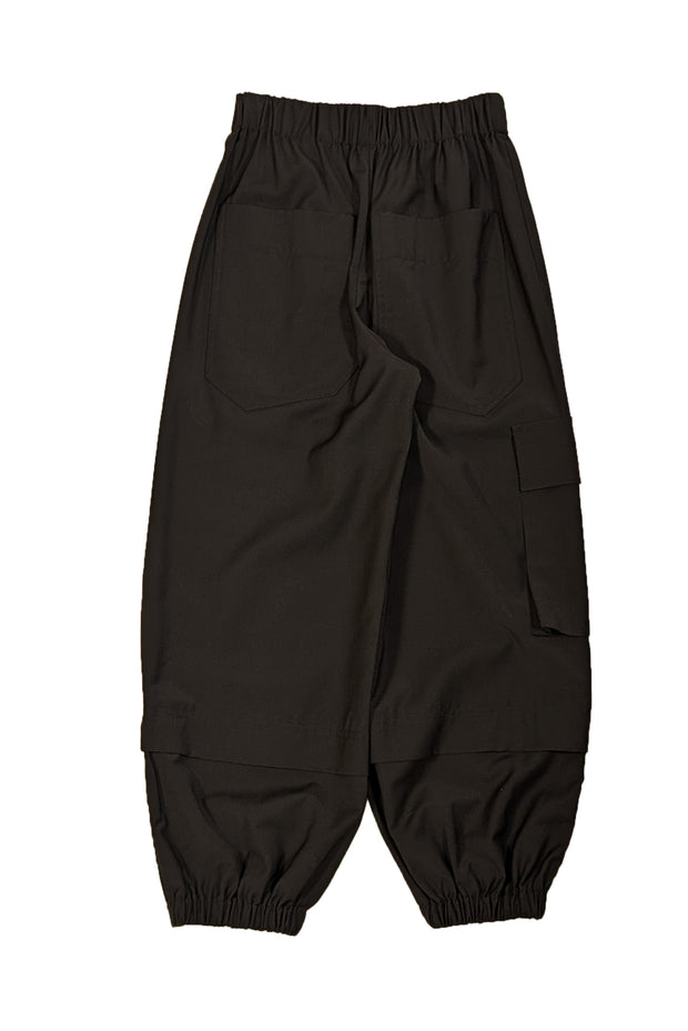 Current Boutique-Tibi - Black Wool Blend Cargo Joggers Sz XXS