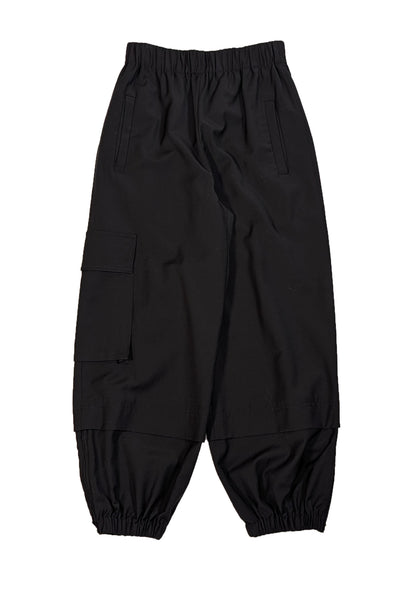 Current Boutique-Tibi - Black Wool Blend Cargo Joggers Sz XXS