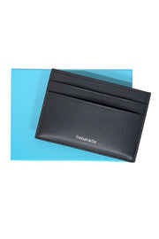 Current Boutique-Tiffany & Co. - Black Leather Card Holder Wallet