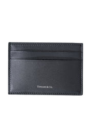 Current Boutique-Tiffany & Co. - Black Leather Card Holder Wallet