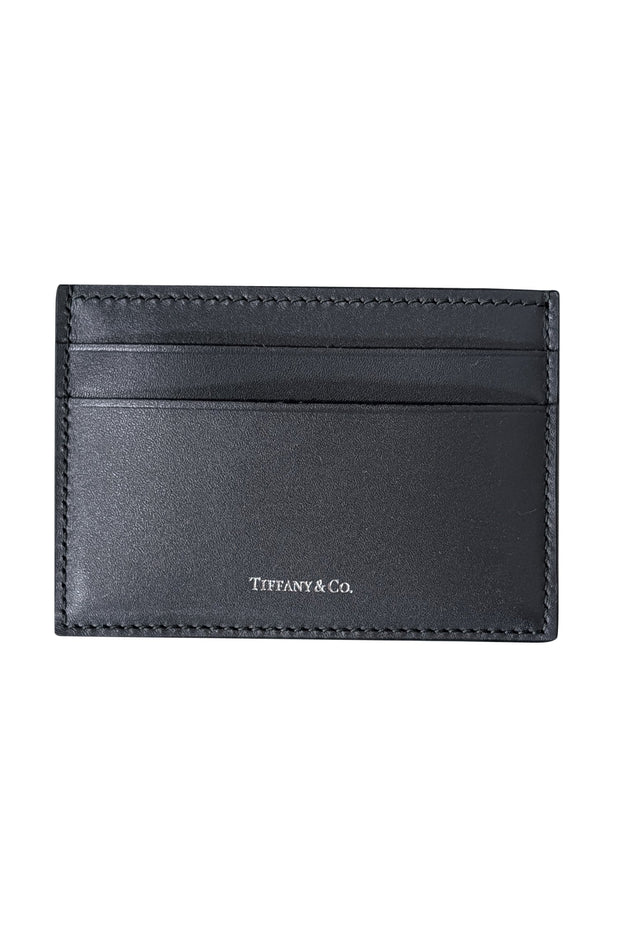 Current Boutique-Tiffany & Co. - Black Leather Card Holder Wallet