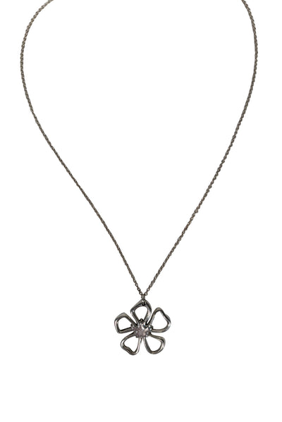 Current Boutique-Tiffany & Co. - Sterling Silver Flower Pendant Necklace