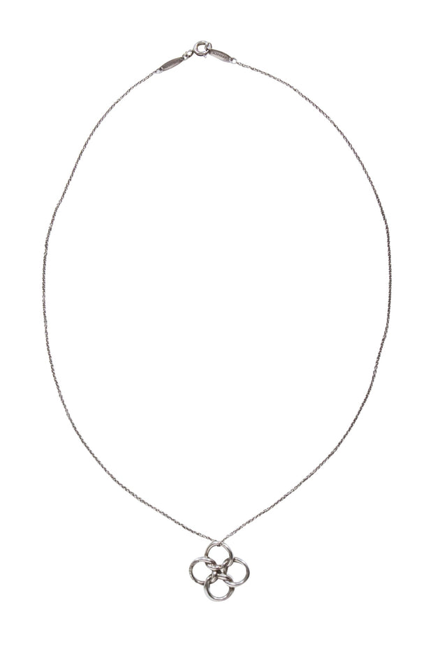 Current Boutique-Tiffany & Co. - Sterling Silver Knot Loop Elsa Peretti Necklace