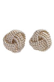 Current Boutique-Tiffany & Co. - Sterling Silver Knot Stud Earrings