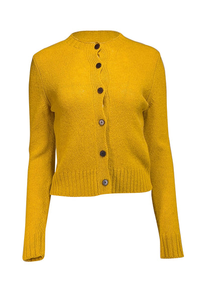 Current Boutique-Toast - Golden Yellow Wool Cardigan Sz XS