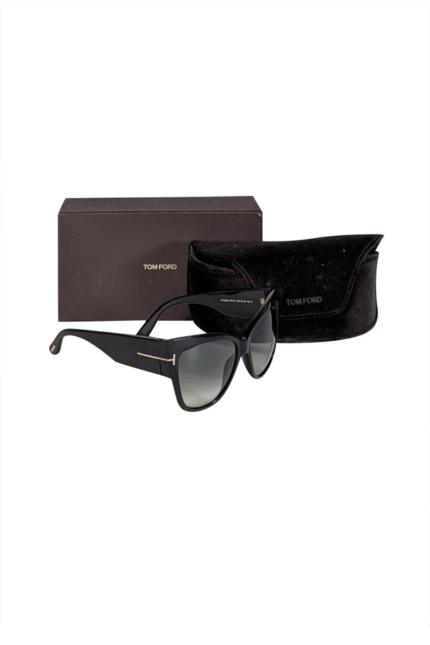 Current Boutique-Tom Ford - Black Oversized Large Sunglasses