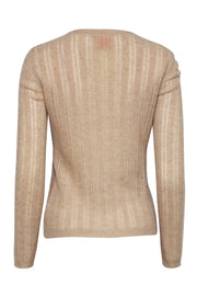 Current Boutique-Tory Burch - Beige Cashmere Knit Cardigan Sz M