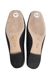 Current Boutique-Tory Burch - Black & Cream Triangle Geo Charm Loafer Sz 8.5