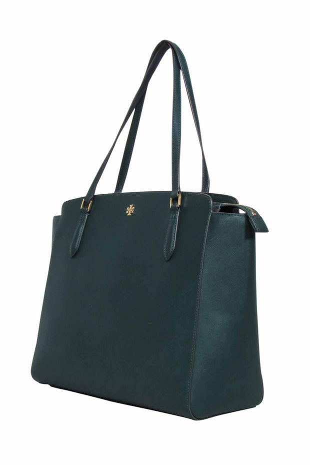 Current Boutique-Tory Burch - Hunter Green Large Tote Bag