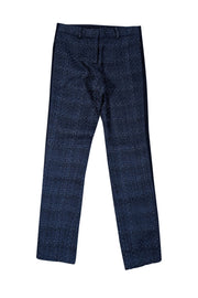 Current Boutique-Tory Burch - Navy Boucle Side Stripe Pants Sz 0