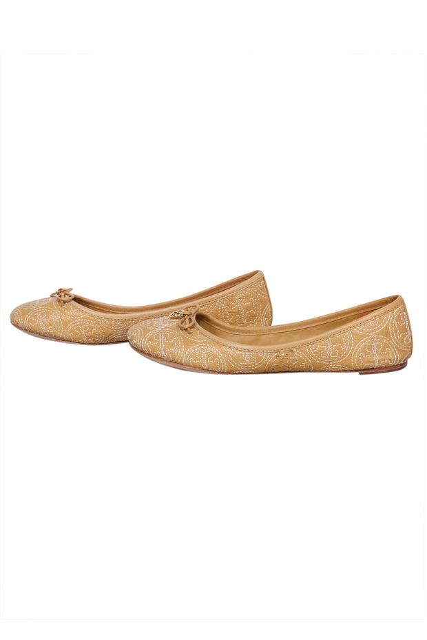 Current Boutique-Tory Burch - Tan Leather Ballet Flats Sz 7.5