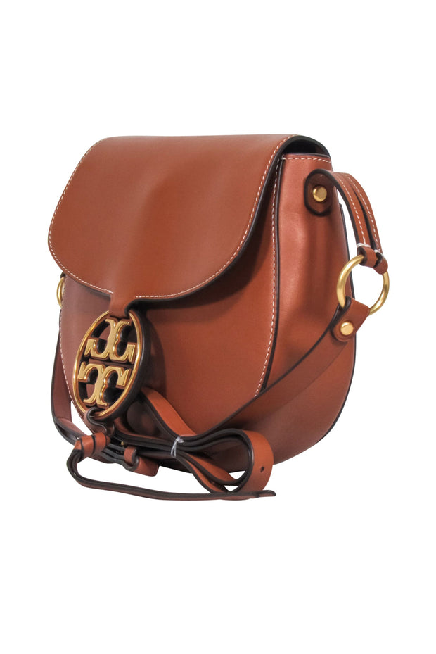 Current Boutique-Tory Burch - Tan Leather "Miller" Crossbody Bag