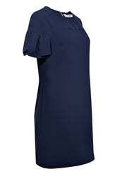 Current Boutique-Trina Turk - Navy Petal Sleeve Shift Dress Sz 8