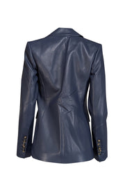 Current Boutique-Tuckernuck - Navy Faux Leather Blazer Sz S