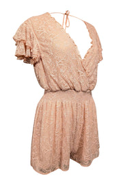 Current Boutique-Tularosa - Blush Pink Lace Romper Sz XXS