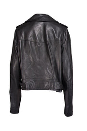 Current Boutique-Universal Standard - Black Leather Moto Jacket Sz XL