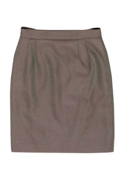 Current Boutique-Valentino - Iridescent Green Mini Pencil Skirt Sz 6