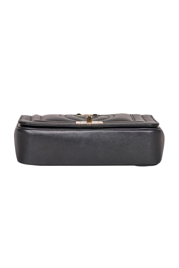 Current Boutique-Valentino by Mario Valentino - Black Leather Crossbody Bag