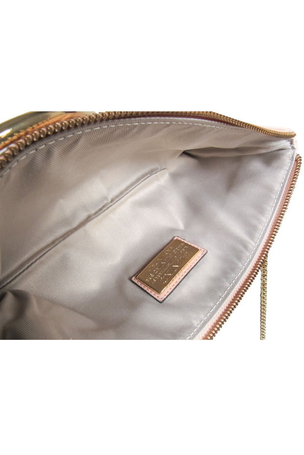 Current Boutique-Valentino by Mario Valentino - Blush Pink Leather Slim Crossbody Bag