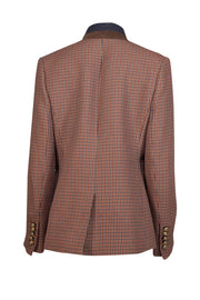 Current Boutique-Veronica Beard - Brown & Multi Color Houndstooth Blazer Sz 8