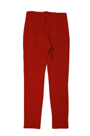 Current Boutique-Veronica Beard - Flame Red Slim Leg "Honolulu" Pant Sz 4