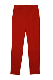 Current Boutique-Veronica Beard - Flame Red Slim Leg "Honolulu" Pant Sz 4