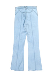 Current Boutique-Veronica Beard - Light Wash Blue Denim "Carson" Ankle Flare Jeans Sz 00