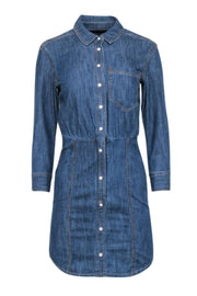 Current Boutique-Veronica Beard - Medium Wash Chambray Shirt Dress Sz 00